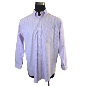 Brooks Brothers Madison Original Polo Shirt Men 16 1/2 34 Button Down Plaid